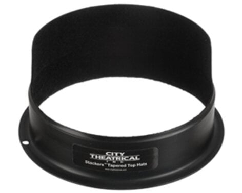 City Theatrical 2853 Short Half Stackers Top Hat, 7 1/2"