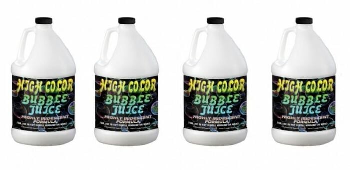 Froggy's Fog HIGH COLOR Bubble Juice Long-Lasting Iridescent Bubble Fluid , 4 Gallons