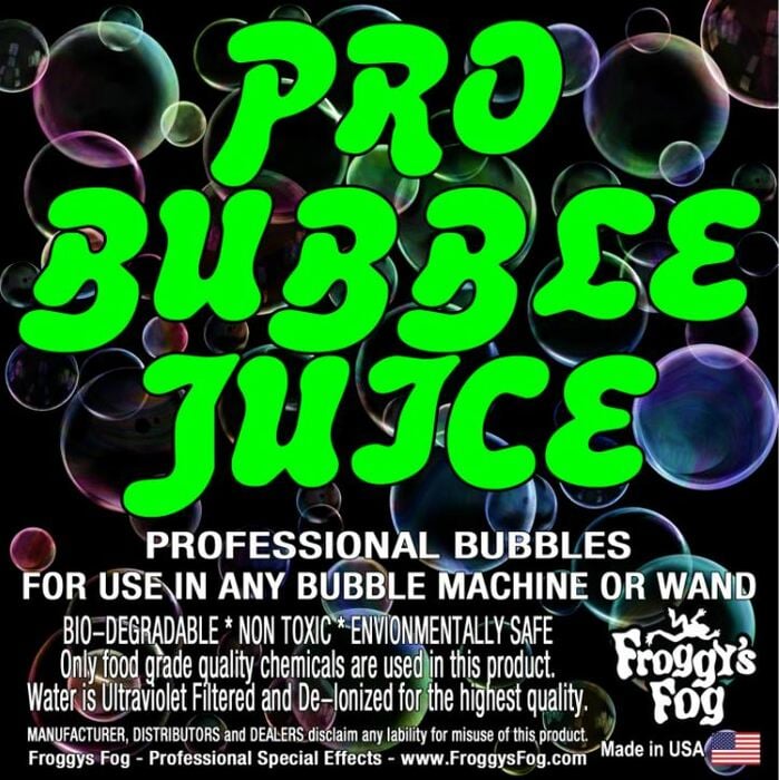 Froggy's Fog PRO Bubble Juice Short Distance Application Bubble Fluid,  1 Gallon