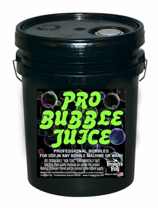 Froggy's Fog PRO Bubble Juice Short Distance Application Bubble Fluid,  5 Gallons