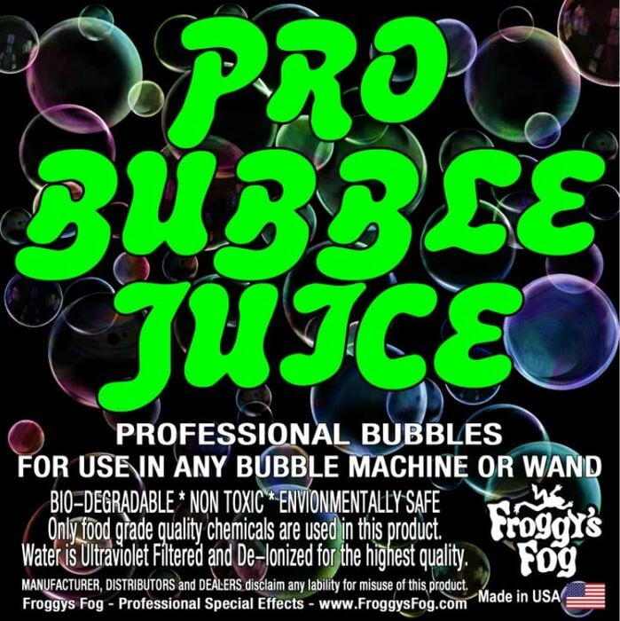 Froggy's Fog PRO Bubble Juice Short Distance Application Bubble Fluid,  5 Gallons