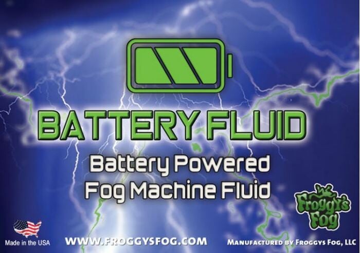 Froggy's Fog Battery Fog Fluid Concentrated Water-based Fog Fluid For Battery Powered Fog Machines, 1 Gallon