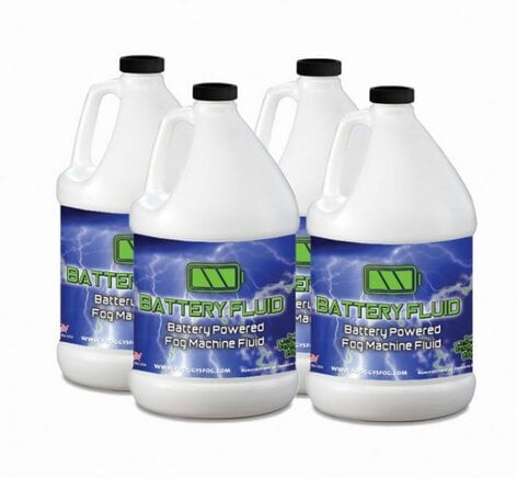 Froggy's Fog Battery Fog Fluid Concentrated Water-based Fog Fluid For Battery Powered Fog Machines, 4 Gallons