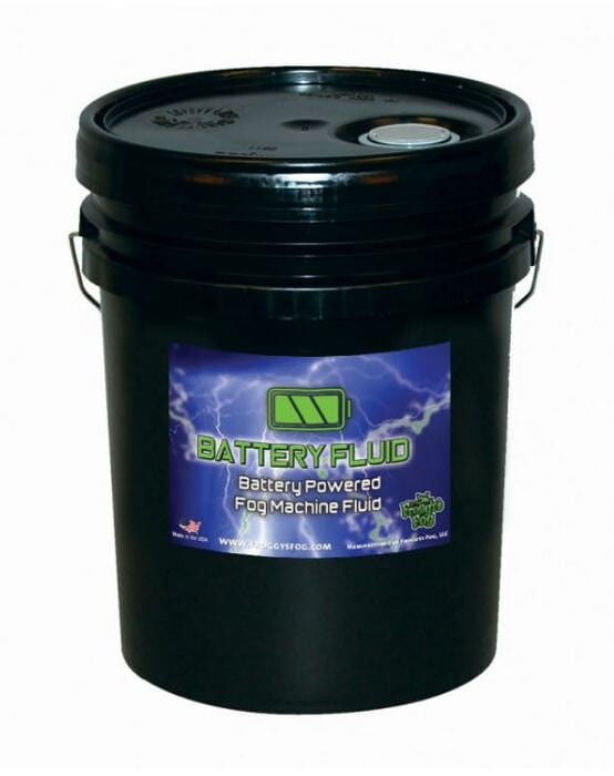 Froggy's Fog Battery Fog Fluid Concentrated Water-based Fog Fluid For Battery Powered Fog Machines, 5 Gallons