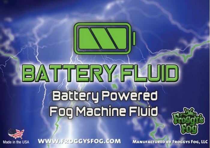 Froggy's Fog Battery Fog Fluid Concentrated Water-based Fog Fluid For Battery Powered Fog Machines, 55 Gallons