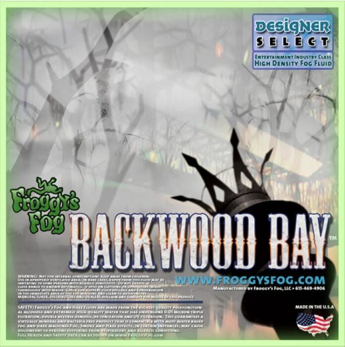 Froggy's Fog Backwood Bay Extremely Long Lasting Waster-based Fog Fluid, 2.5 Gallons