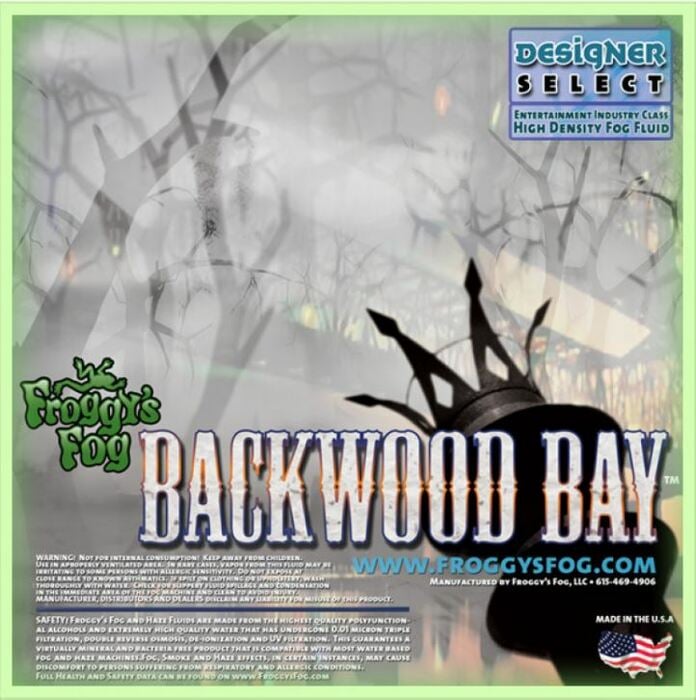 Froggy's Fog Backwood Bay Extremely Long Lasting Waster-based Fog Fluid, 4 Gallons