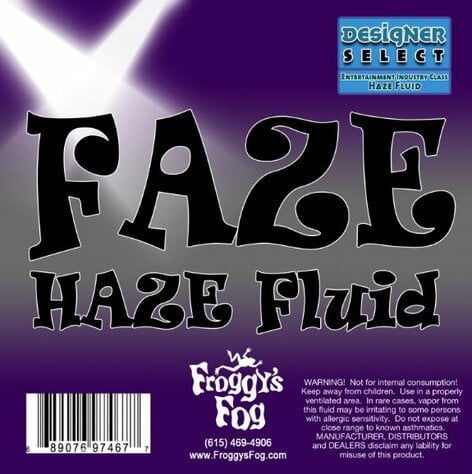 Froggy's Fog Faze Haze Professional Water-based Haze Fluid, 2.5 Gallons