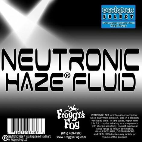 Froggy's Fog Neutronic Haze Fluid Specially Formulated Water-based Haze Fluid, 1 Gallon