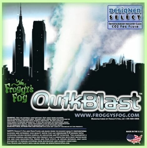 Froggy's Fog Quick Blast Fog Juice CO2 Blast Effect Fog Machine Fluid, 55 Gallons