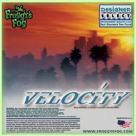 Froggy's Fog Velocity Fast Dissipating Water-based Fog Fluid, 2.5 Gallons