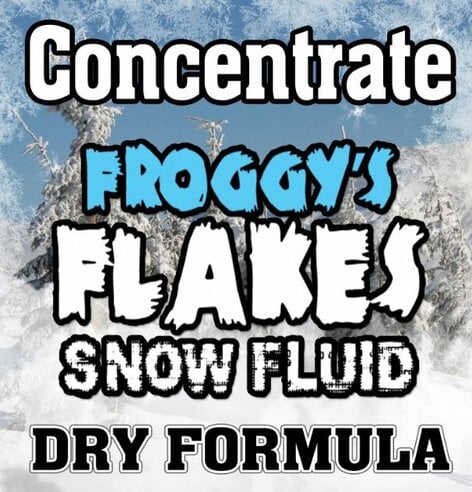 Froggy's Fog DRY Snow Juice Concentrate Low Residue Formula For 50-75ft Float Or Drop, 8oz Bottle, Makes 1 Gallon