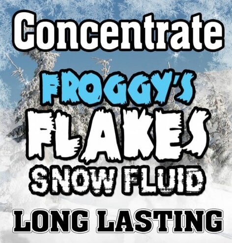 Froggy's Fog LONG LASTING Snow Juice Concentrate Slow Evaporation Formula For >75ft Float Or Drop, 1 Gallon, Makes 16 Gallons