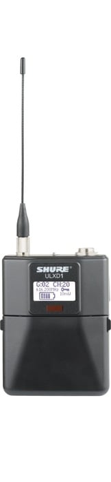 Shure ULXD14/MX53-H50 ULXD Headworn Wireless Bundle With Bodypack, MX153T/O-TQG Mic, Battery And Charger, In H50 Band