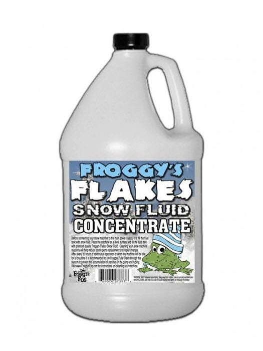 Froggy's Fog ULTRA DRY Snow Juice Concentrate Ultra Evaporative Formula For 30-50ft Float Or Drop, 1 Gallon, Makes 16 Gallons