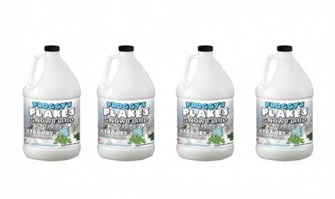 Froggy's Fog EXTRA DRY Outdoor Snow Juice Highly Evaporative Formula For <30ft Float Or Drop, 4 Gallons