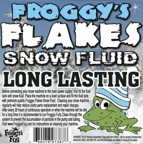 Froggy's Fog LONG LASTING Snow Juice Slow Evaporation Formula For >75ft Float Or Drop, 4 Gallons