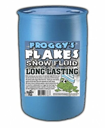 Froggy's Fog LONG LASTING Snow Juice Slow Evaporation Formula For >75ft Float Or Drop, 55 Gallons