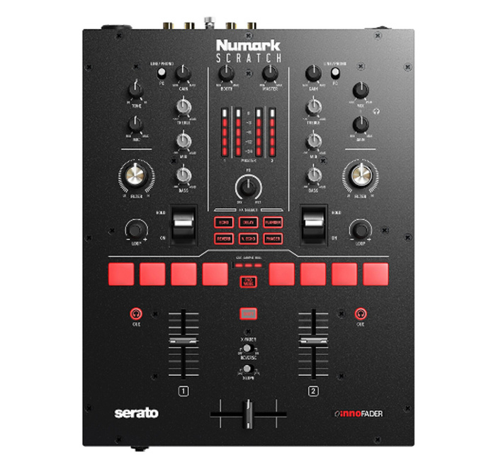 Numark SCRATCH 2-Channel DVS Ready Scratch Mixer With Serato DJ Pro, Instant Loop Encoder And InnoFADER