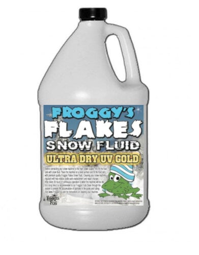 Froggy's Fog UV REACTIVE Snow Juice Gold Reactive Formula, 1 Gallon