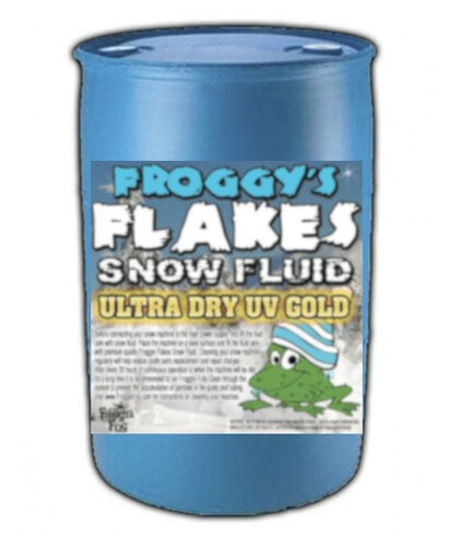 Froggy's Fog UV REACTIVE Snow Juice Gold Reactive Formula, 55 Gallons