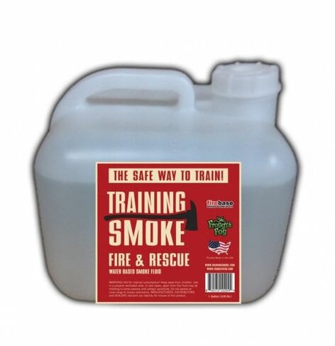 Froggy's Fog Training Smoke Fire & Rescue Long Hang Time Water-based Smoke Fluid, 2.5 Gallons