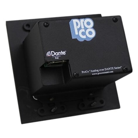 Pro Co AODDP-4XF Dante 4 Chan - Input Wall Plate Box