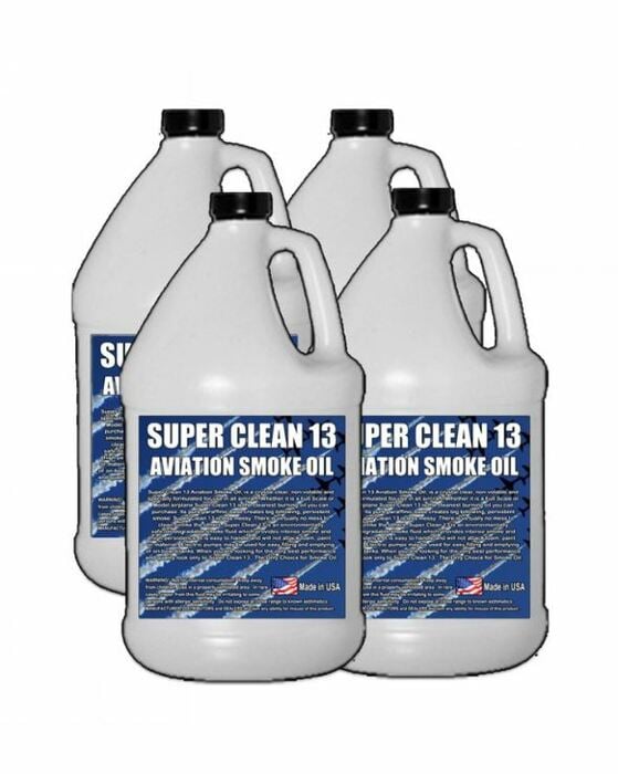 Froggy's Fog Super*Clean 13 Aviation Smoke Oil Exact Spec Match To Texaco Canopus 13 And Shell Vitrea 13, 4 Gallons