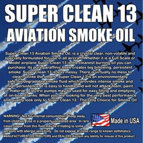 Froggy's Fog Super*Clean 13 Aviation Smoke Oil Exact Spec Match To Texaco Canopus 13 And Shell Vitrea 13, 4 Gallons