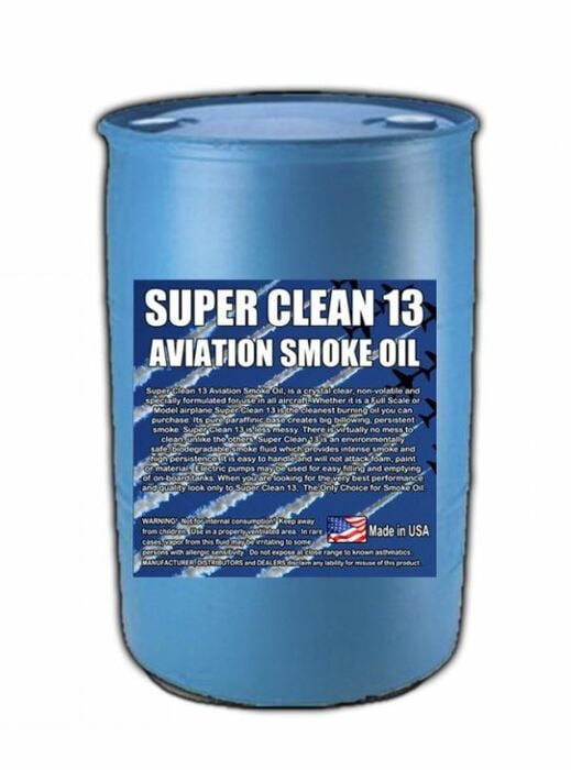 Froggy's Fog Super*Clean 13 Aviation Smoke Oil Exact Spec Match To Texaco Canopus 13 And Shell Vitrea 13, 55 Gallons