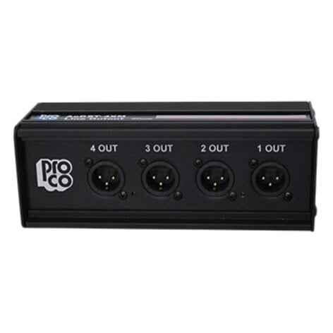 Pro Co AoDST-4XM Dante 4-Channel Output Drop Snake