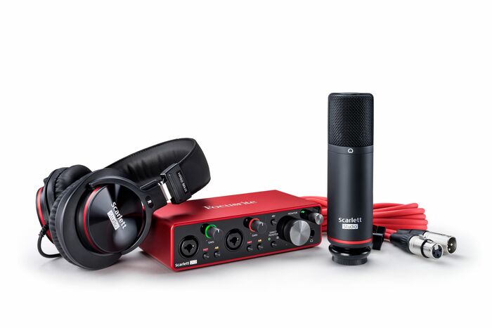 Focusrite Scarlett 2i2 Studio 3rd Gen Complete Recording Bundle With Scarlett 2i2 USB Audio Interface