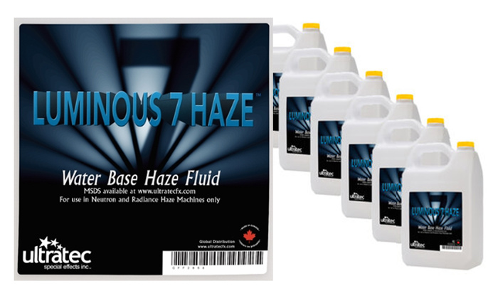 Ultratec Luminous 7 Fluid Case Of 6- 2L Containers Of Luminous 7 Haze Fluid