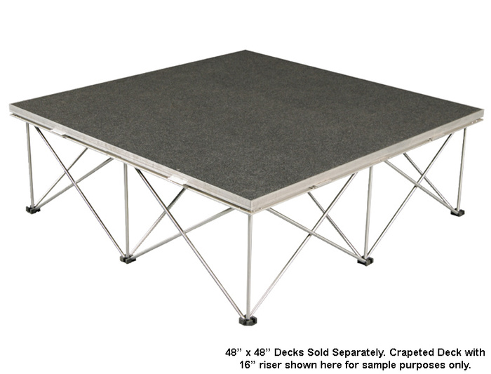 Show Solutions DD484824R 24" Tall Collapsible Deck Riser, 48"x48"