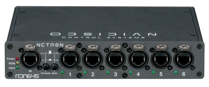 Obsidian Control Systems RDM645 6 Port DMX/RDM Isolated Splitter With RJ45