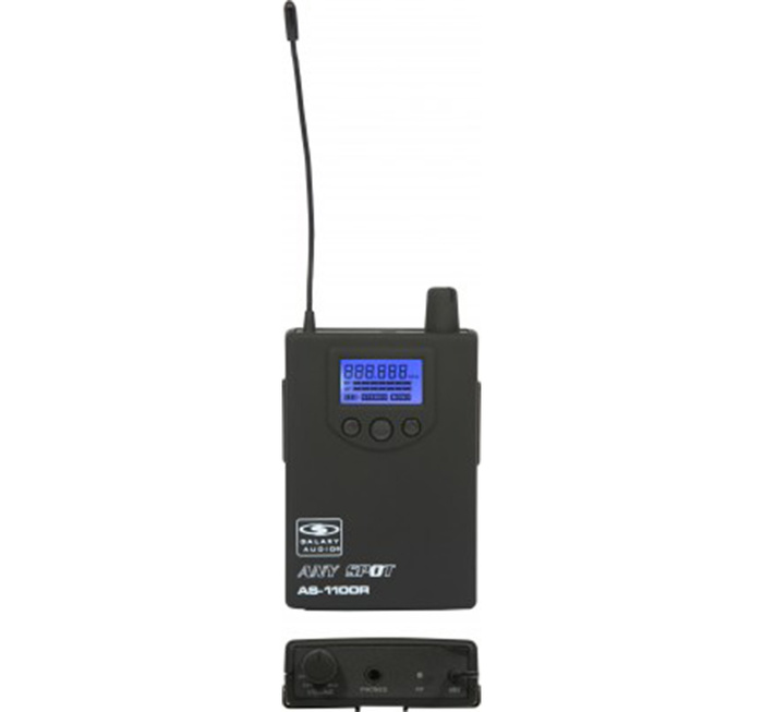 Galaxy Audio AS-1110-2 Wireless In-Ear Monitor System, 2 Receivers, 2 EB10 Ear Buds