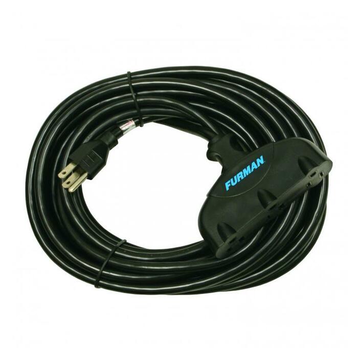 Furman ACX-25 25' AC Extension Cord With 3 Female Outlet Sockets