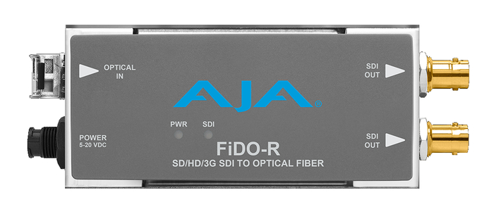 AJA FiDO-R-MM 1-Channel Multi-Mode LC Fiber To 3G-SDI Receiver