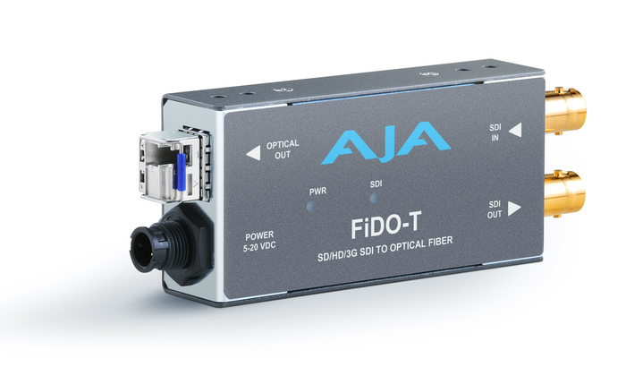 AJA FiDO-T 1-Channel 3G-SDI To Single-Mode LC Fiber Transmitter