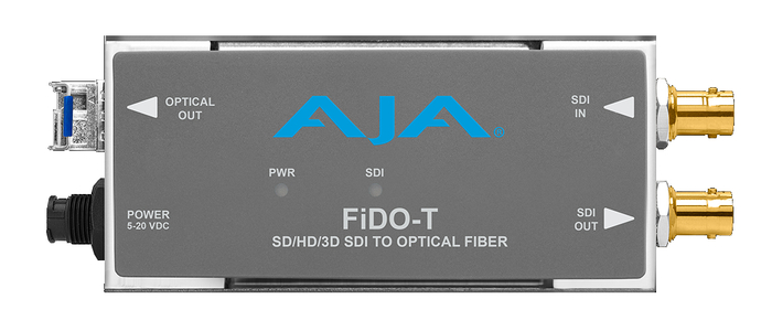 AJA FiDO-T 1-Channel 3G-SDI To Single-Mode LC Fiber Transmitter