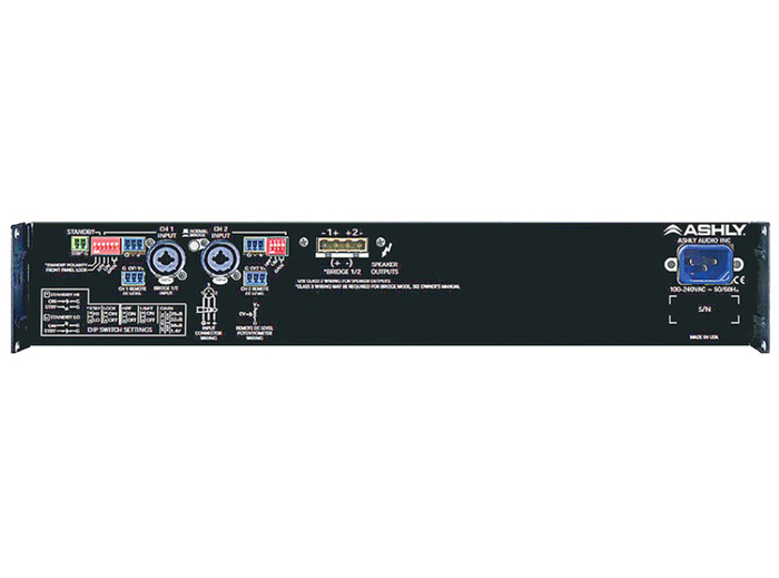 Ashly CA 502 2-Channel Power Amplifier, 2x500W At 4 Ohms, 70V Capable