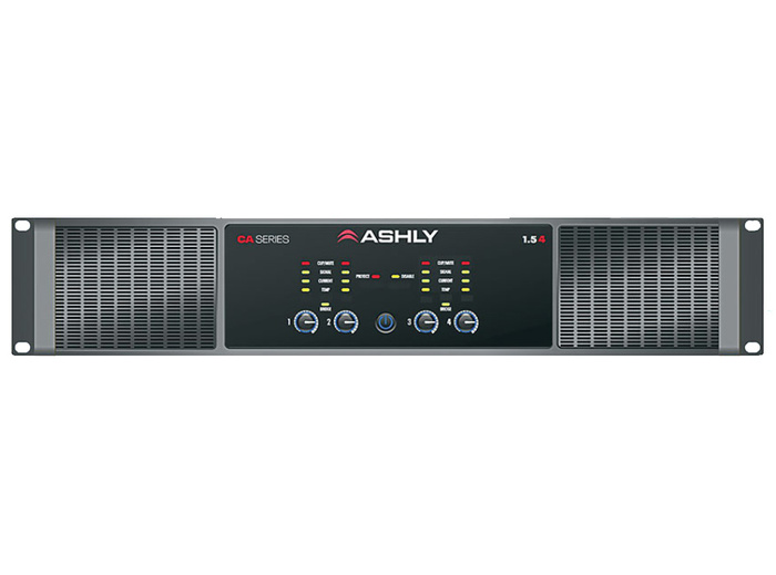Ashly CA-504 4-Channel Power Amplifier, 4x500W At 4 Ohm, 70V