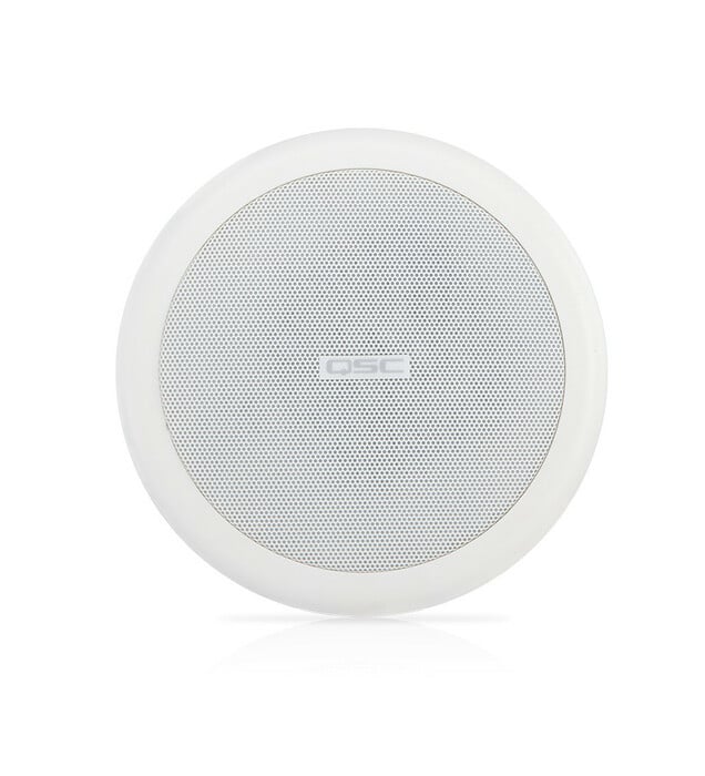 QSC AC-C2T 2.5" Full Range Ceiling Speaker, 70/100V With C-ring And Rails