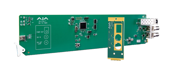 AJA OG-FiDO-T-MM OpenGear 1-Channel 3G-SDI To Multi-Mode LC Fiber Transmitter