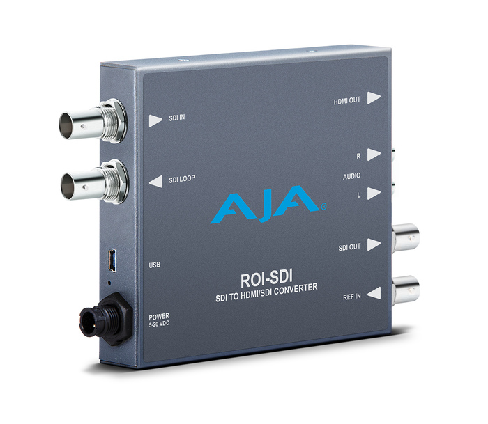 AJA ROI-SDI 3G-SDI To HDMI/3G-SDI Scan Converter With ROI Scaling