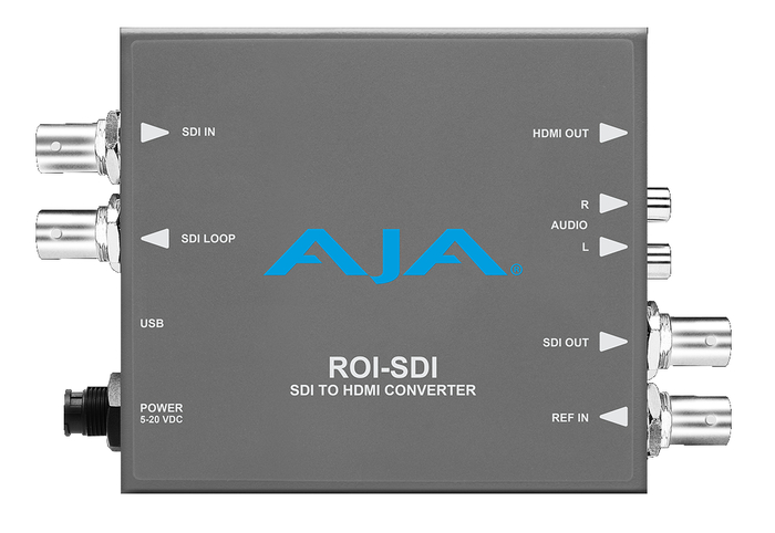 AJA ROI-SDI 3G-SDI To HDMI/3G-SDI Scan Converter With ROI Scaling