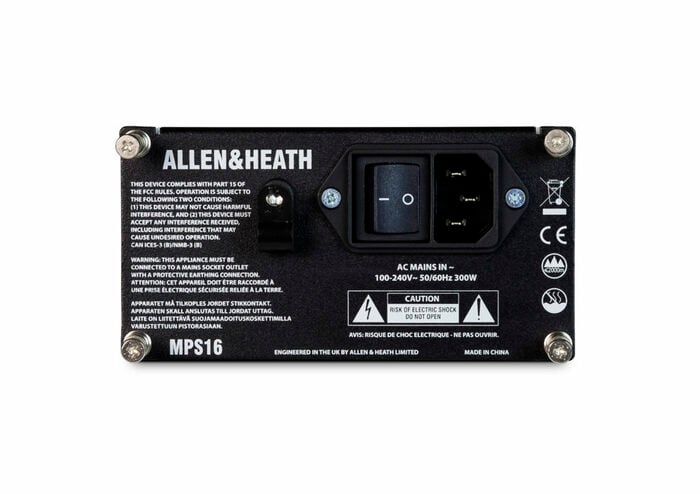 Allen & Heath MPS16 Redundant Hot-Swappable Power Supply For DLive