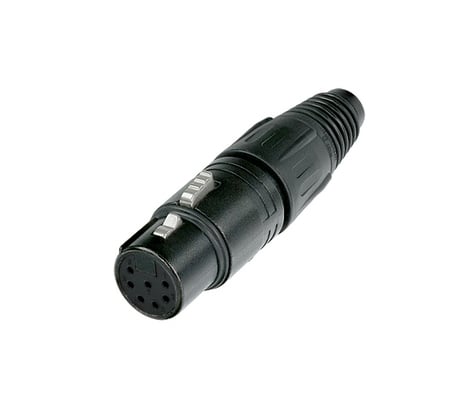 Neutrik NC7FX-BAG 7-pin Black XLRF Standard Cable Connector