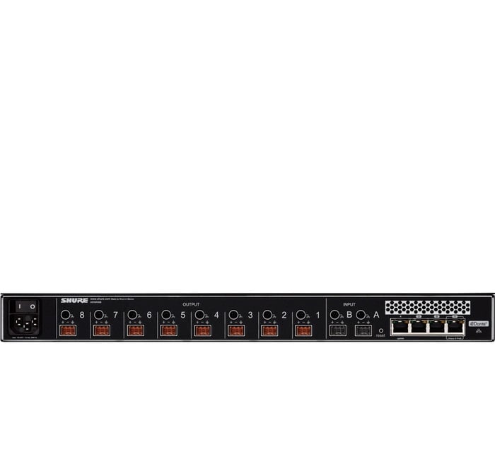 Shure MXWANI8 8-Channel Audio Network Interface