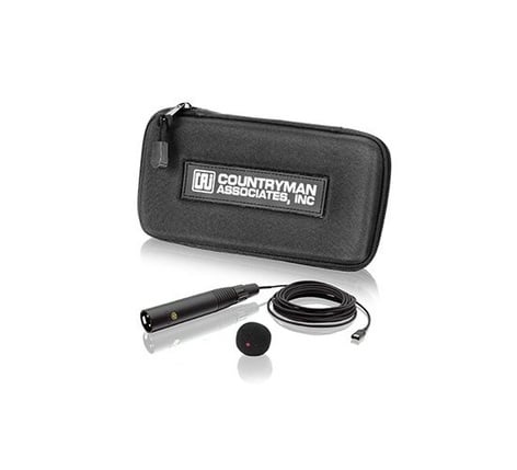 Countryman I2OH10XLR-VKIT Hardwired/XLR, Omnidirectional,  Black